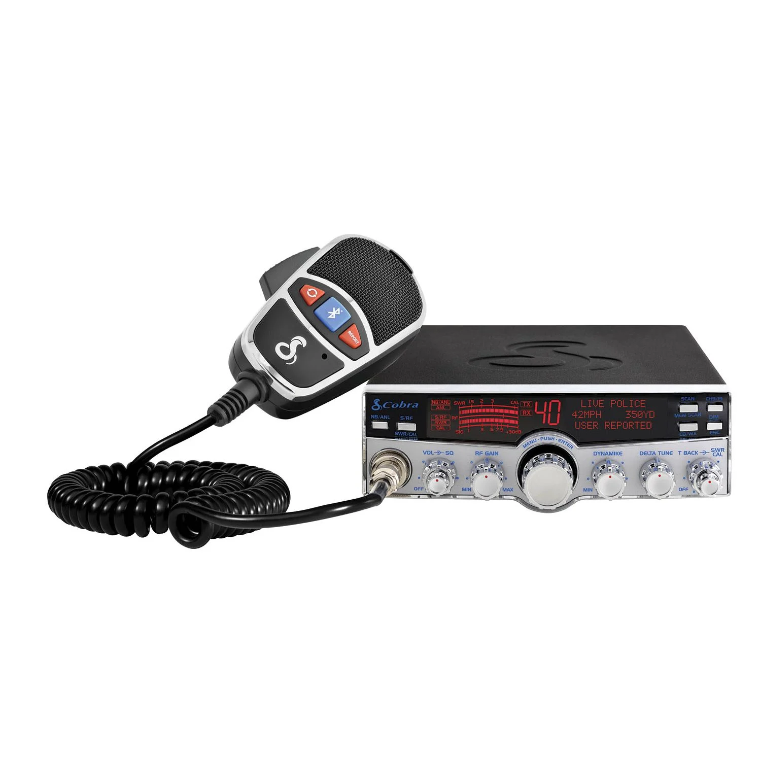 COBRA C29LXMAX DELUXE CB RADIO WITH TEXT DISPLAY & APPLE & ANDROID BLUETOOTH SMARTPHONE CONNECTIVITY FOR HANDS FREE CALLING & TEXT MESSAGING