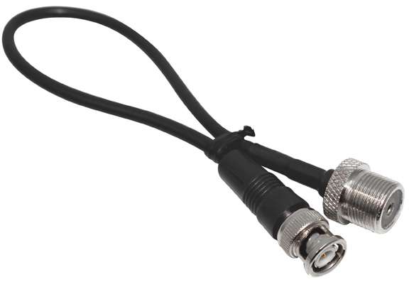 12" COAX FEMALE UHF/MALE BNC