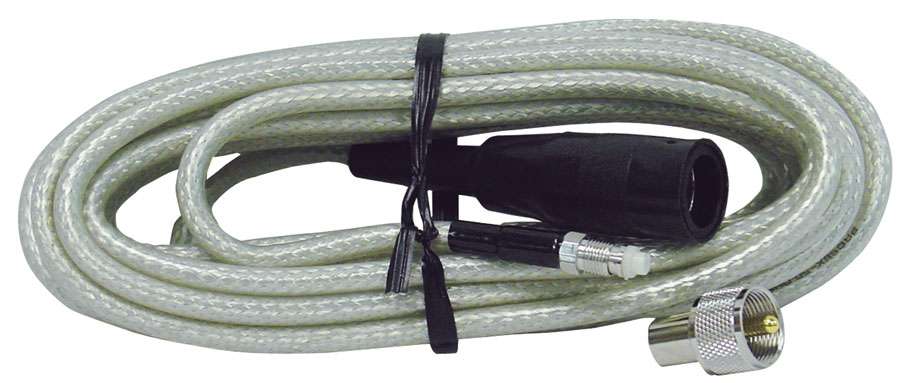 PROCOMM - 18' RG8X SUPER MINI 8 COAX CABLE WITH PL259 WEATHER BOOT & SLIMLINE FME UHF CONNECTOR