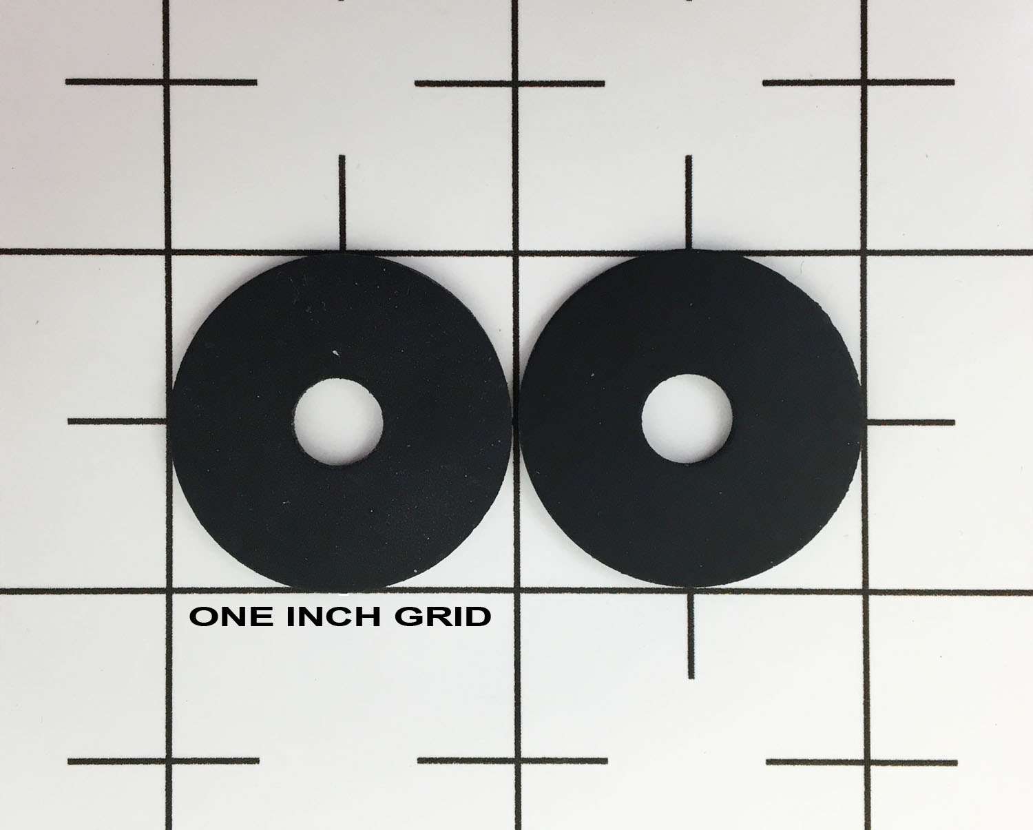 LARGE DIAMETER BLACK REPLACEMENT RUBBER WASHERS (PAIR)