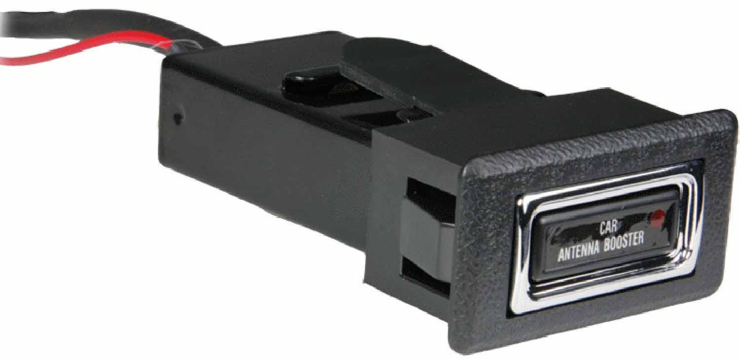 METRA - FM AMPLIFIER WITH BYPASS SWITCH, MOUNTS IN OR UNDER DASH, INCLUDES 2" POWER WIRE & COAX CABLE