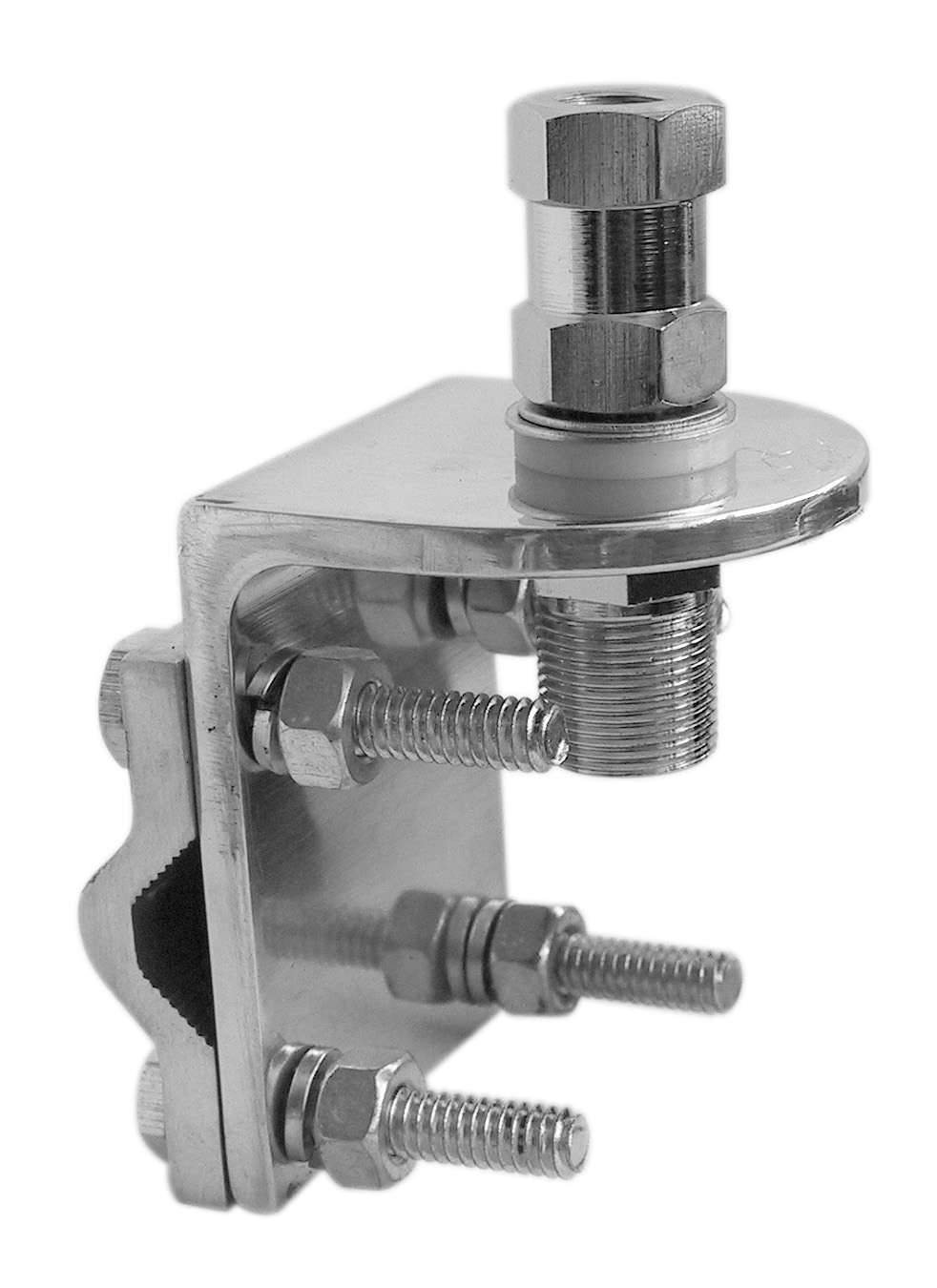ALUMINUM THREE-WAY MIRROR MOUNT WITH SO239 STUD (BULK)
