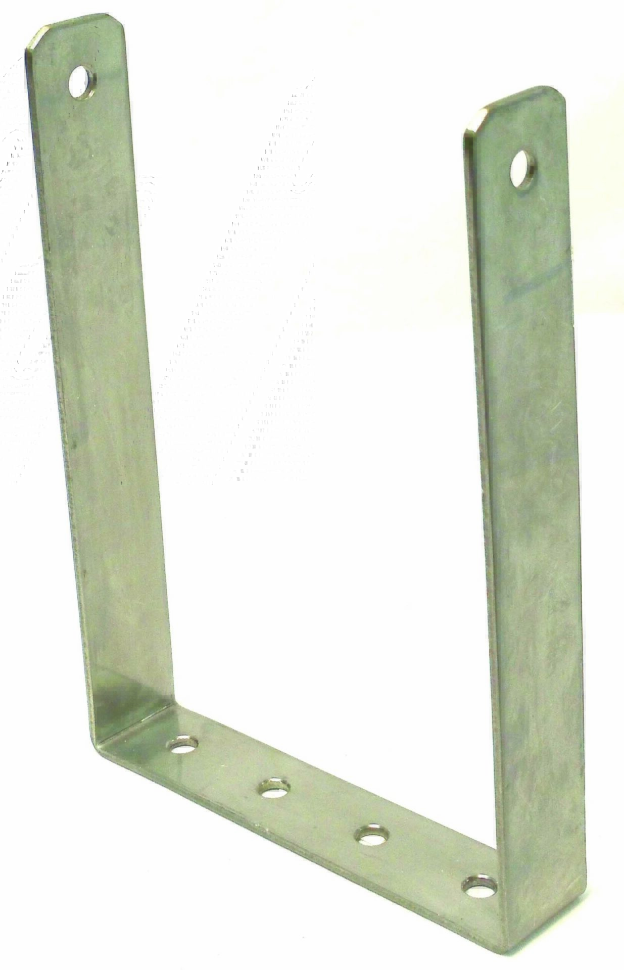 KALIBUR - 4-5/8" WIDE X 6-1/2"  DEEP STAINLESS STEEL SINGLE HOLE EXTRA TALL BRACKET FOR MOUNTING CB RADIOS IN ROOF OR ON FLOOR