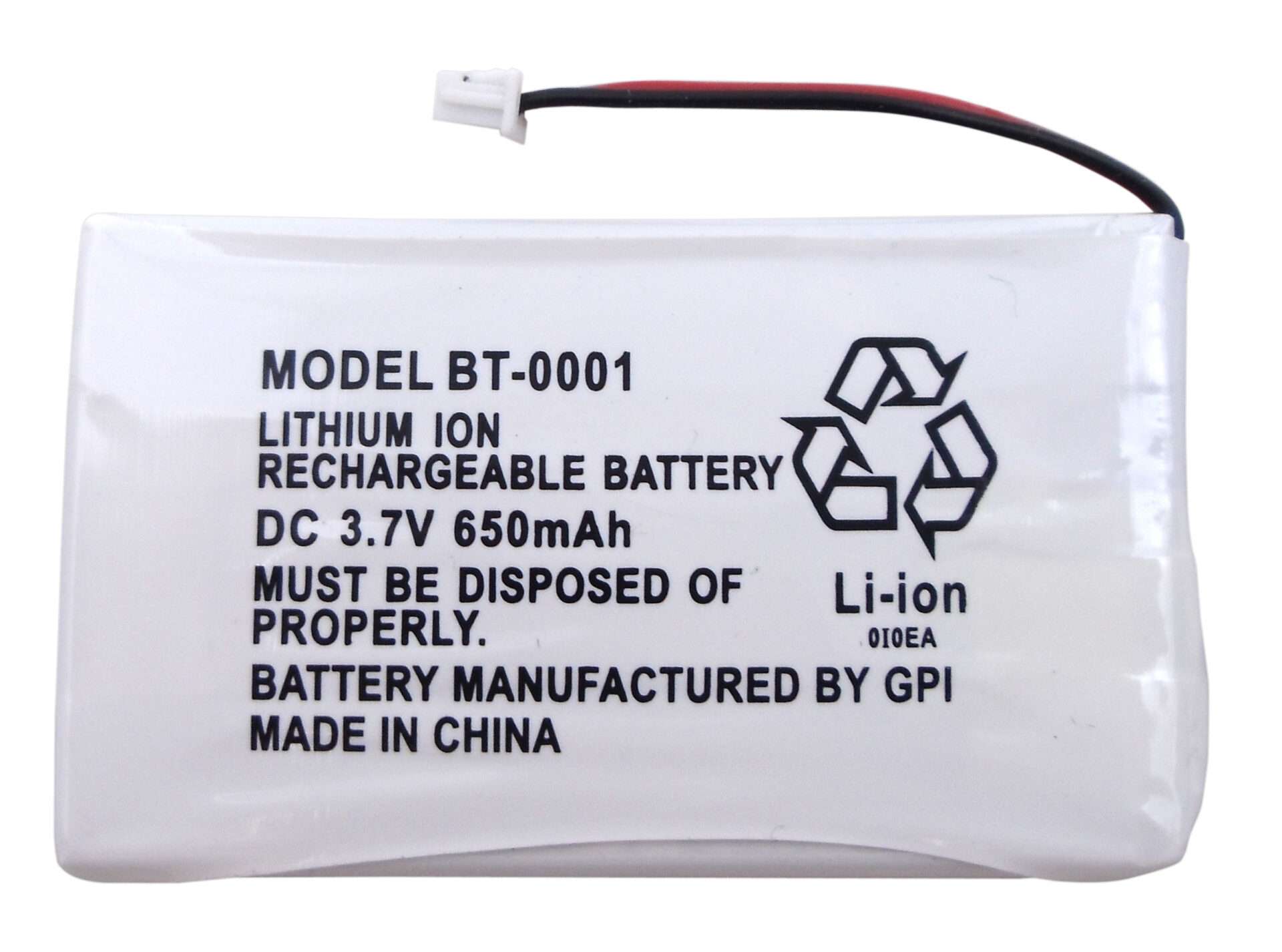 UNIDEN PRT BT-001 REPLACEMENT LITHIUM ION BATTERY RECHARGEABLE BATTERY FOR DMX AND OTHER PHONES