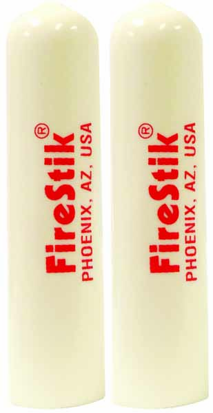 FIRESTIK II - PLASTIC 2/PACK WHITE REPLACEMENT CAPS