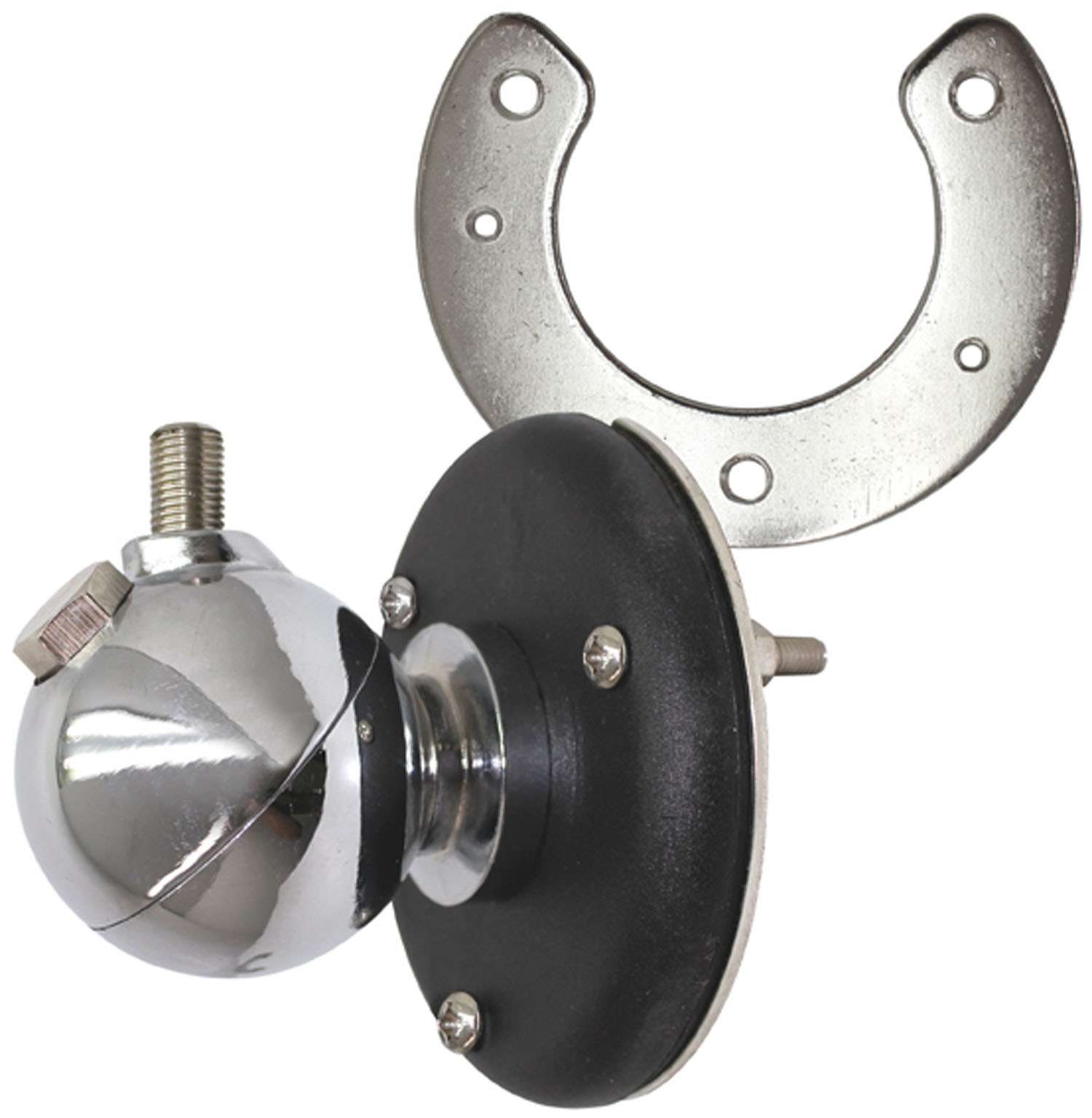 PROCOMM - JBC9853P HEAVY DUTY CHROME BALL MOUNT WITH 3/8" X 24" THREADS & SO239 CONNECTOR