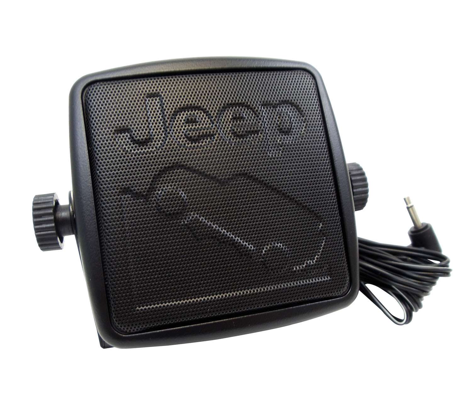 MOPAR JEEP OFFICIAL LICENSED  2-3/4" -  8OHM 6 WATT WEDGE DESIGN EXTENSION SPEAKER WITH MOUNTING BRACKET, 6 FOOT CORD & 3.5MM PLUG