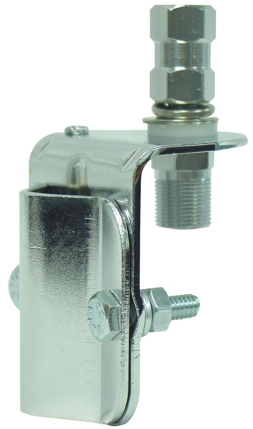 FIRESTIK - SS-64A STAINLESS STEEL 3-WAY (HORZ/VERT/SIDE) MIRROR MOUNT WITH K4A SO239 STUD