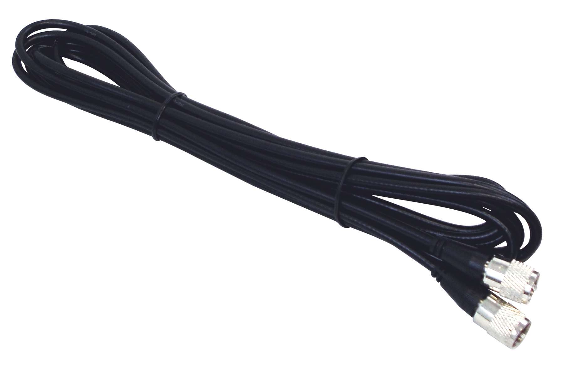 KALIBUR -  20 FOOT BLACK RG8X COAX CABLE ASSEMBLY WITH MOLDED PL259 CONNECTORS ON EACH END