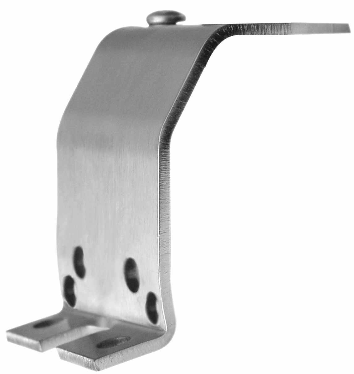 KALIBUR STAINLESS STEEL TALL UNDER HOOD OR GROOVE ANTENNA MOUNT - WITHOUT STUD