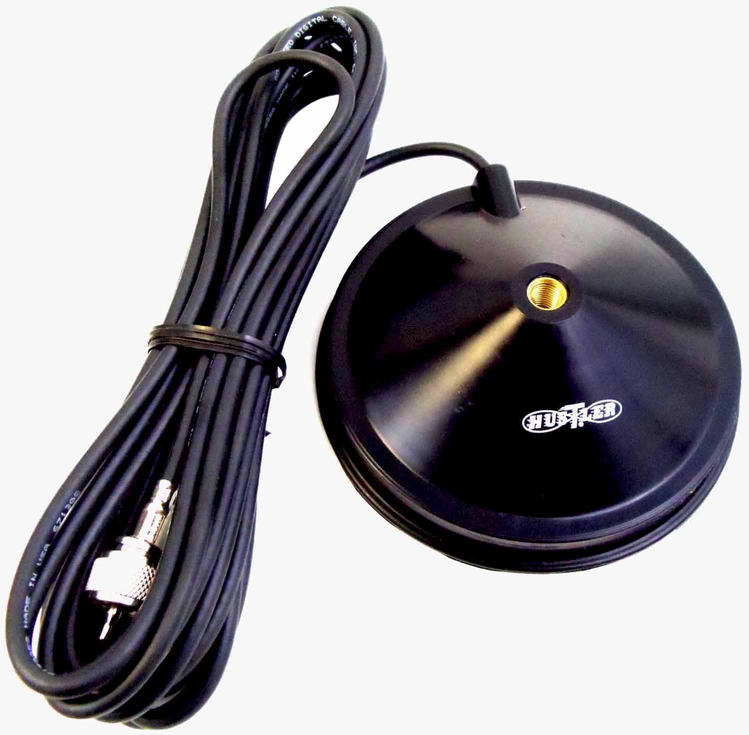 5" BLACK MAG MOUNT W/16' OF RG58 COAX & PL259 CONN