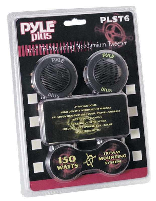 PYLE - 1/2" 150 WATT MYLAR DOME TRI MOUNT TWEETER KIT