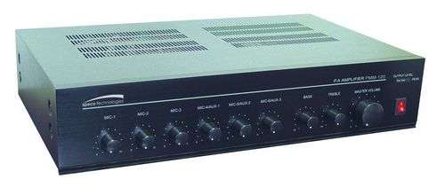 SPECO - PMM120A 120 WATT 110 VOLT 6 INPUT PA MIXER POWER AMPLIFIER