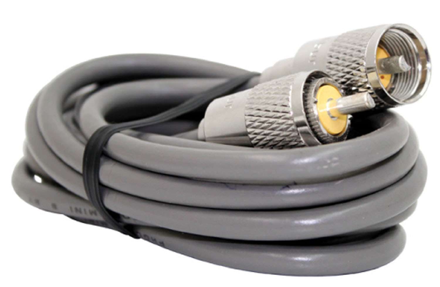 PROCOMM - 20' RG8X SINGLE LEAD COAX CABLE WITH SOLDERED PL259 CONNECTORS ON EACH END