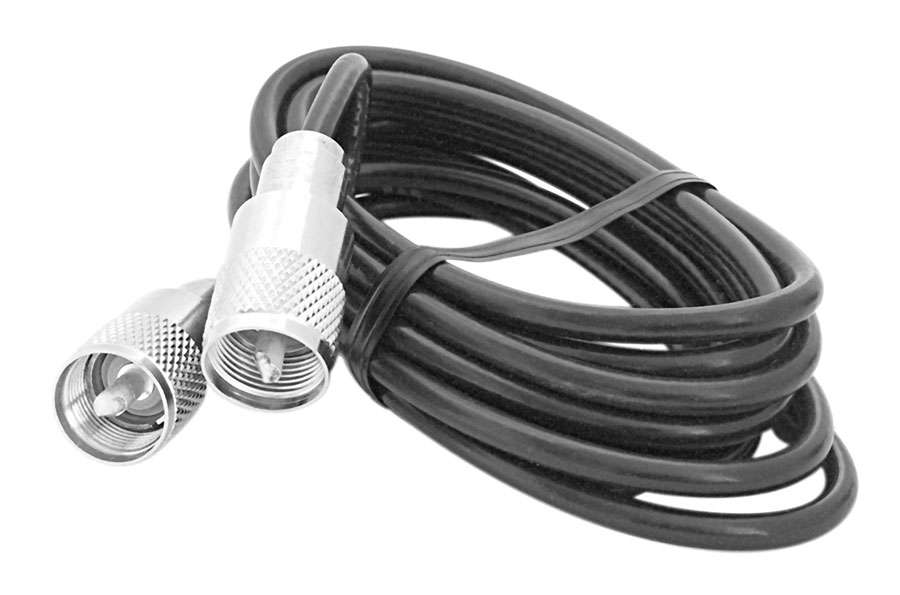 PROCOMM - 9' RG58A/U COAX CABLE WITH PL259 CONNECTORS ON EACH END