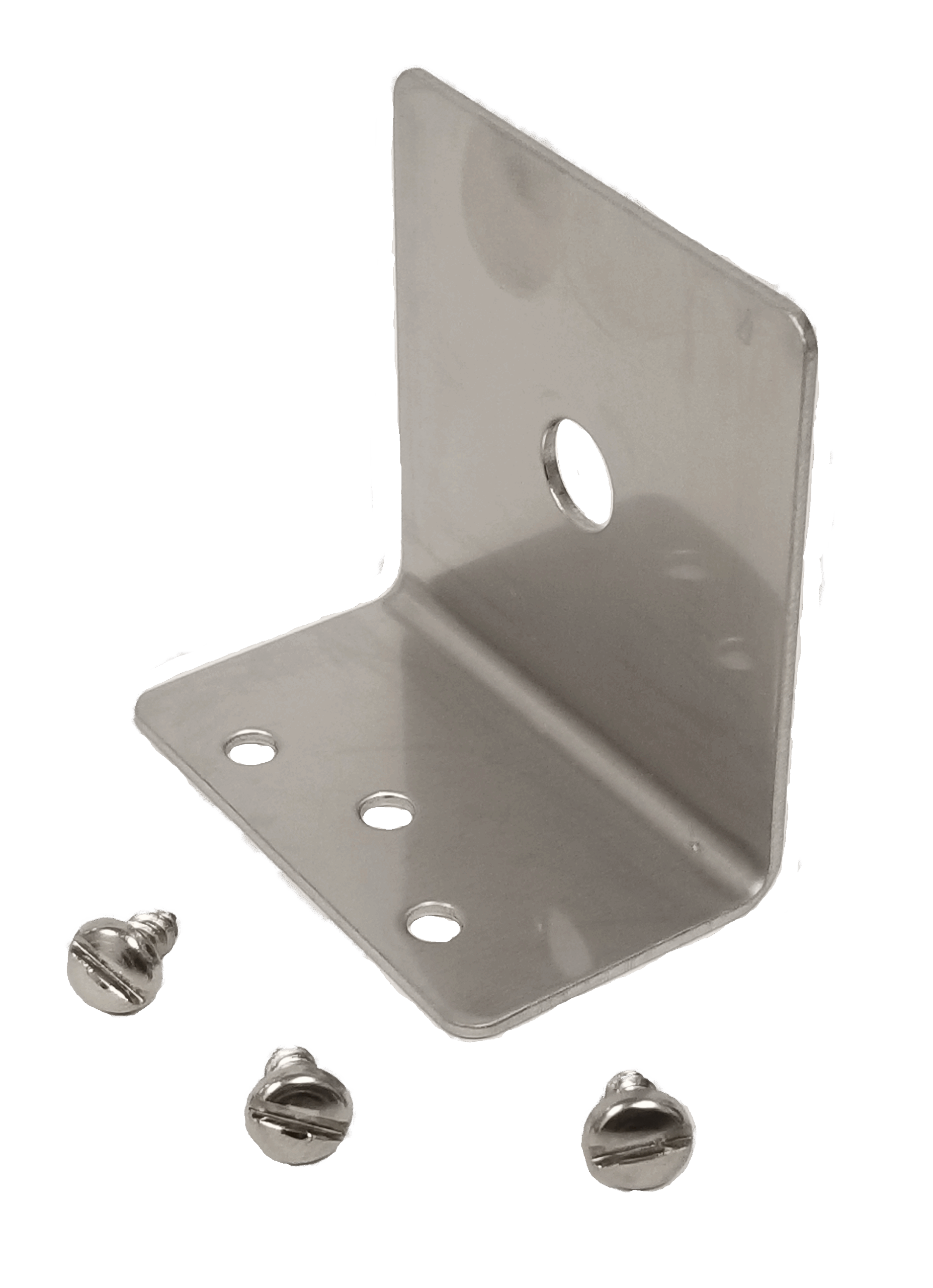 SS L BRACKET WITH A 3/8" HOLE