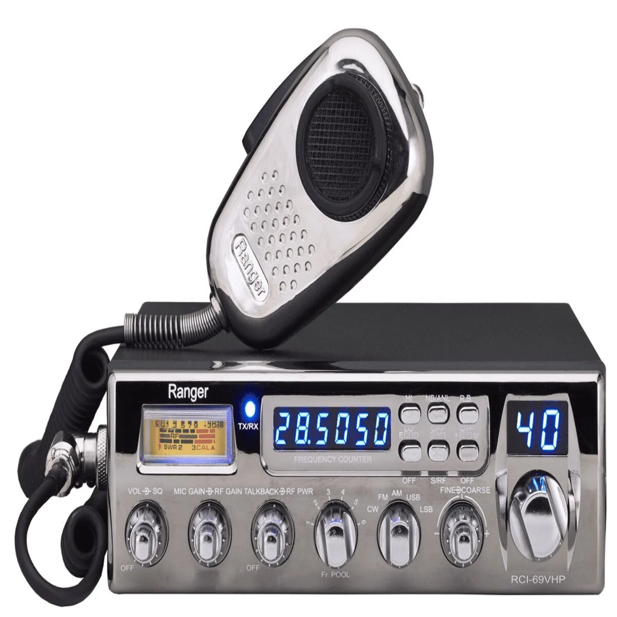 RANGER 60+ SSB/AM/FM/CW 10 METER RADIO (RCI69VHP)