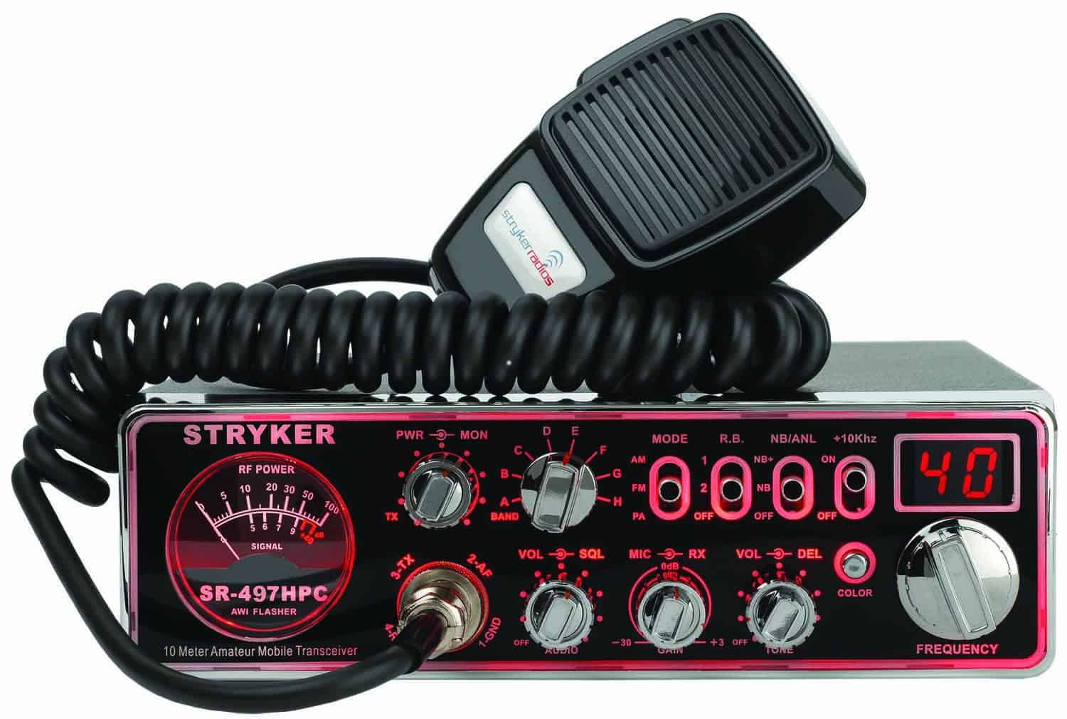 STRYKER 12 COLOR CHANGING 10 METER RADIO (SR497HPC)