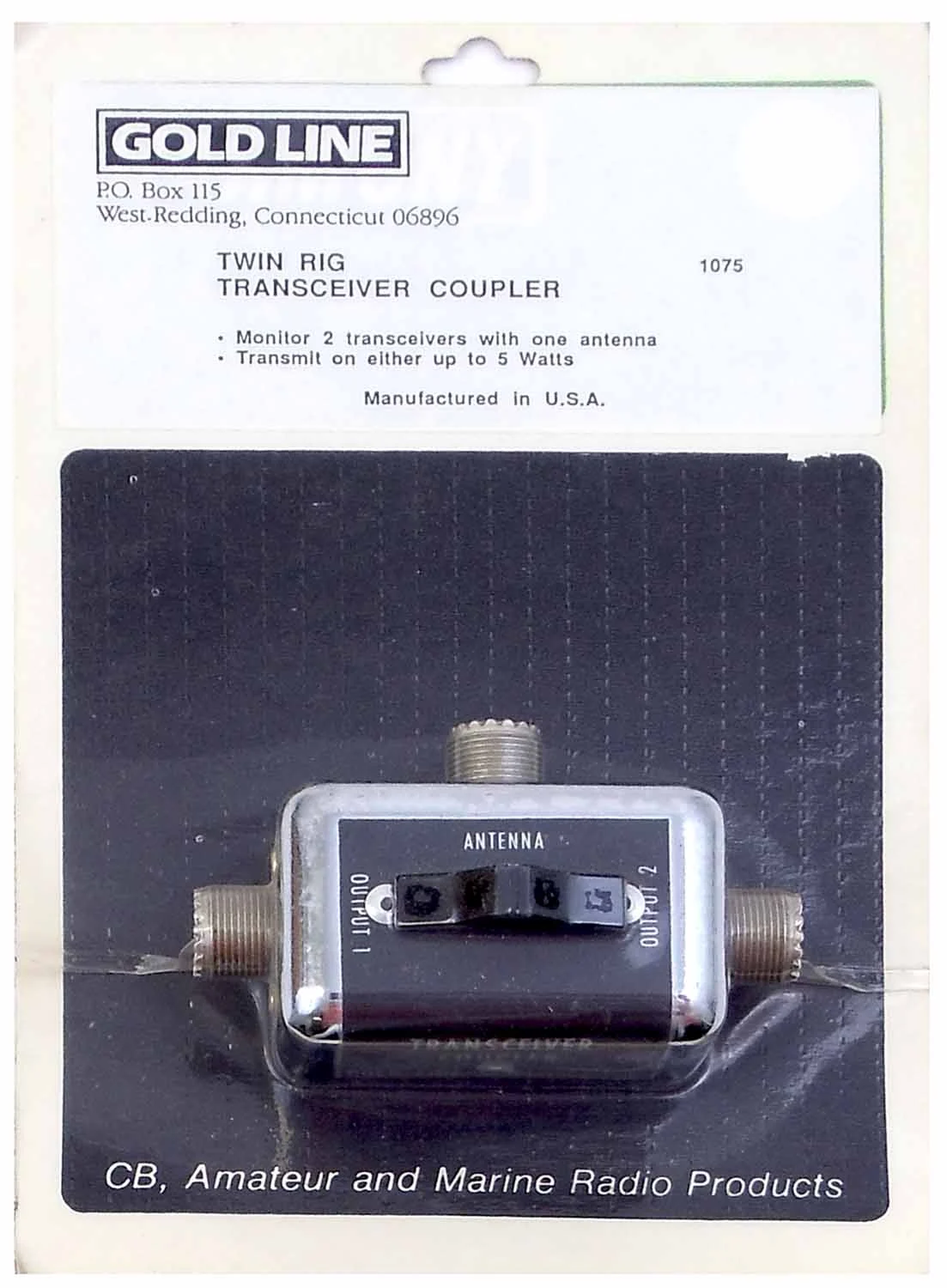 TWIN RIG ANTENNA COUPLER FOR 5 WATT TRANSCIEVERS
