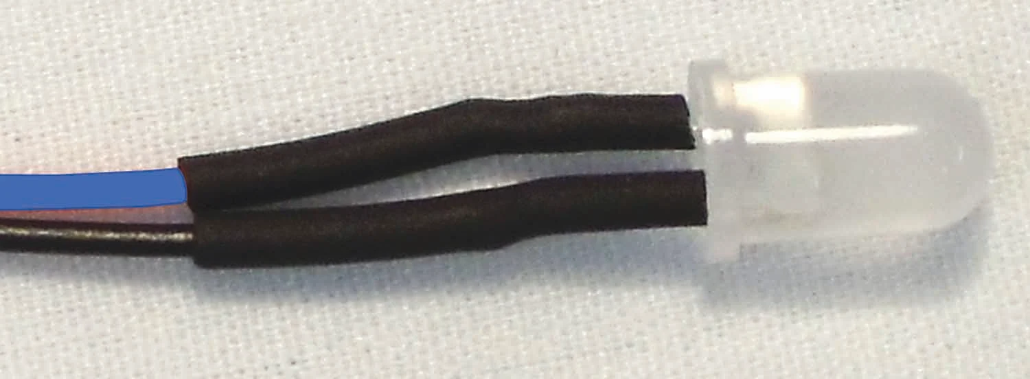 10PK. 5MM 12 VOLT LED W/10" LEADS (BLUE)
