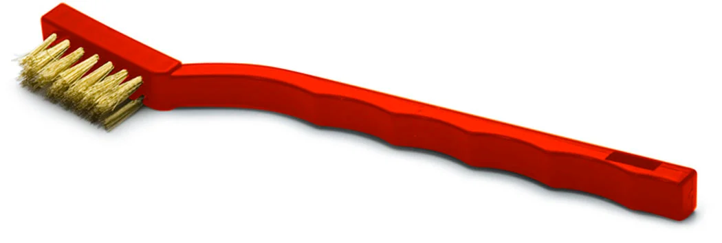 TITAN - SMALL BRASS WIRE BRUSH WITH ANGLED HANDLE