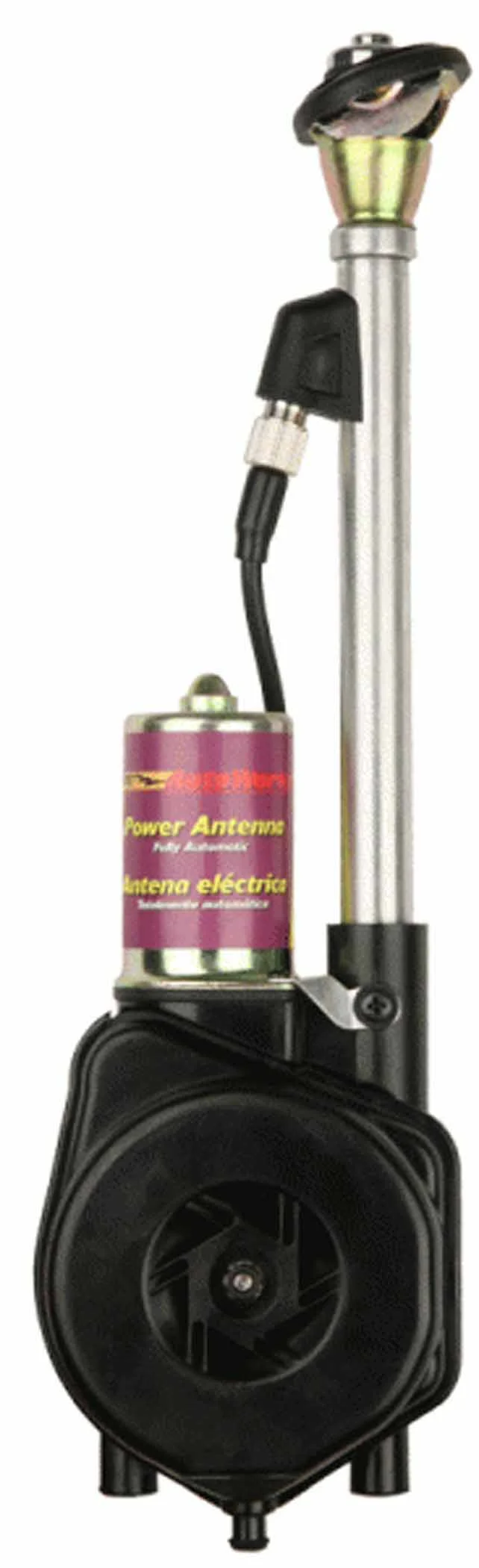 METRA - 31" 5 SECTION FULLY AUTOMATIC AM/FM POWER ANTENNA WITH 6 CUSTOM HEADS & 55" DETACHABLE COAX CABLE, REQUIRES 11-1/2" CLEARANCE UNDER FENDER