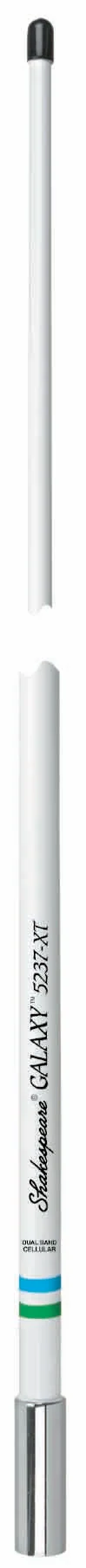 SHAKESPEARE - 5237-XT GALAXY SERIES 8' DUAL BAND (800/900 & 1900 MHZ) CELLULAR MARINE ANTENNA WITH 25' RG8-X COAX & TNC CONNECTOR