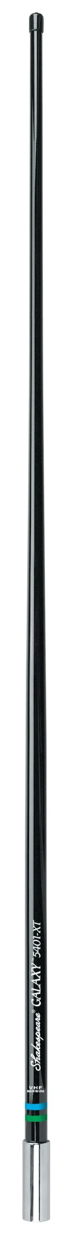 SHAKESPEARE -  5401-XT BLACK 4' VHF 3DB GAIN, 50 WATT MARINE ANTENNA WITH 1"-14 THREADED BASE AND 20' RG8X COAX & PL259 CONNECTOR