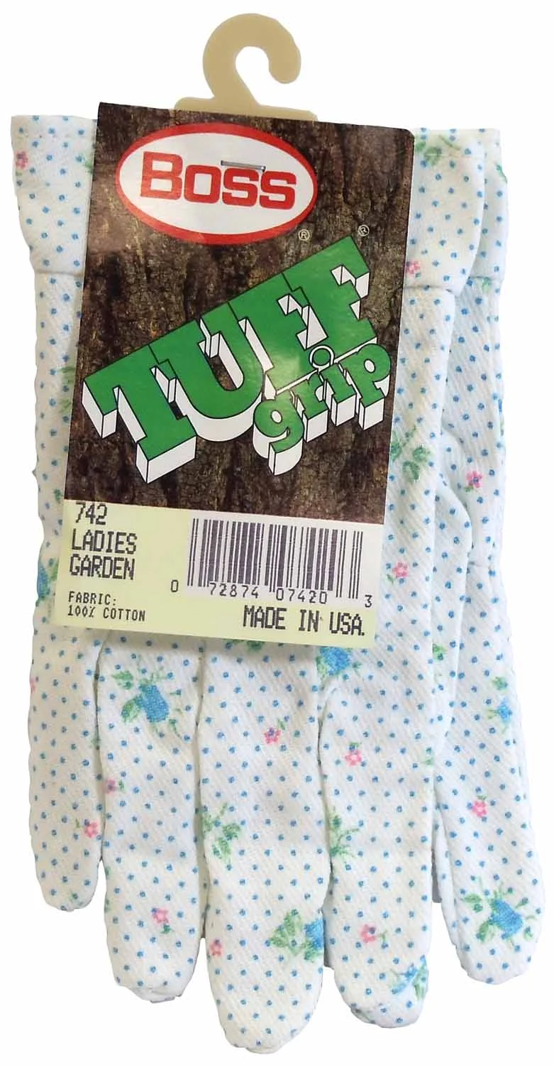 BOSS - TUFF GRIP LADIES COTTON WORK GLOVES (1 PAIR)