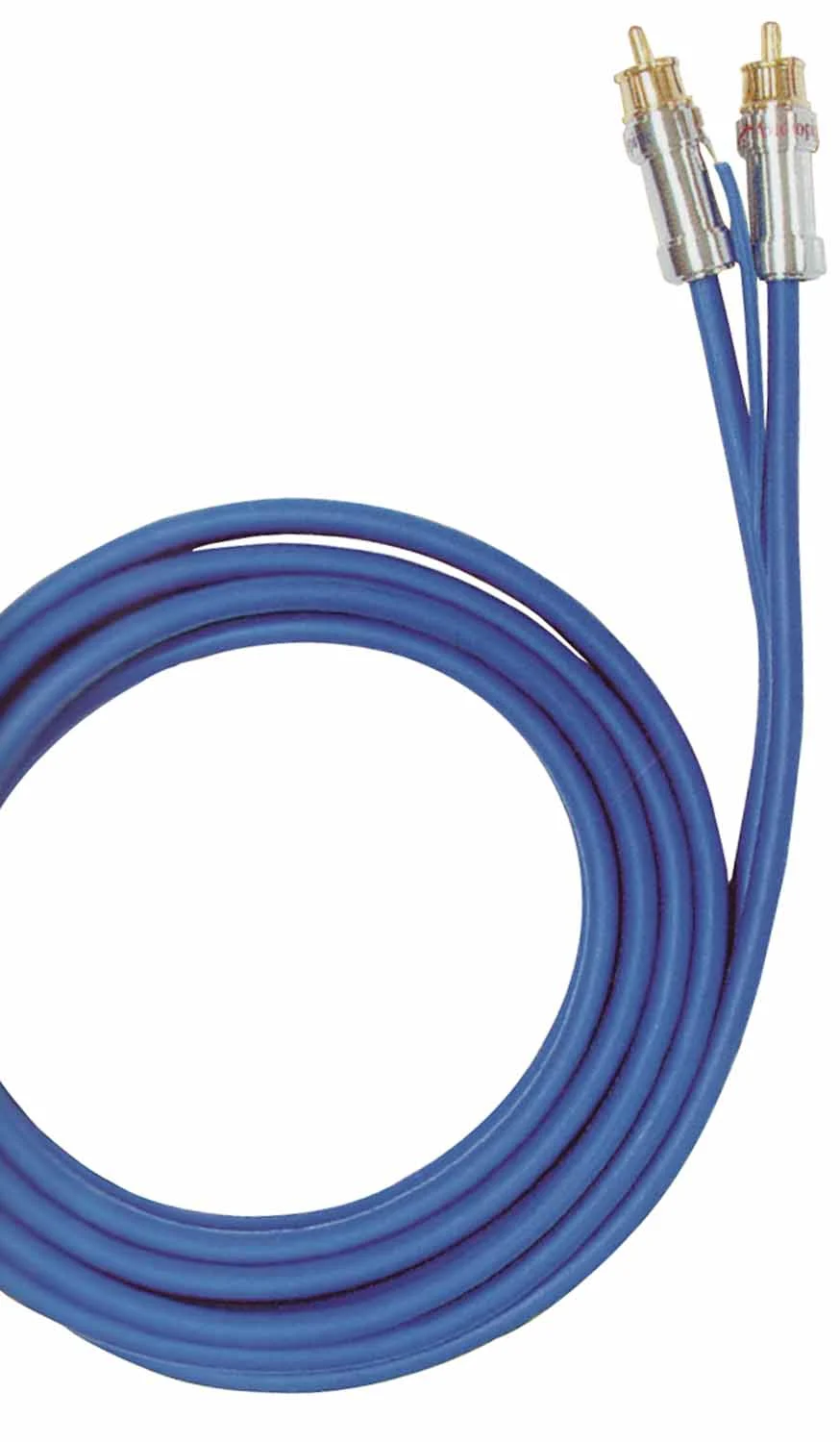 AUDIO PIPE - 6' OXYGEN FREE PROFESSIONAL STEREO CABLE WIH 24 KT. GOLD CONTACT GROUND SHELL