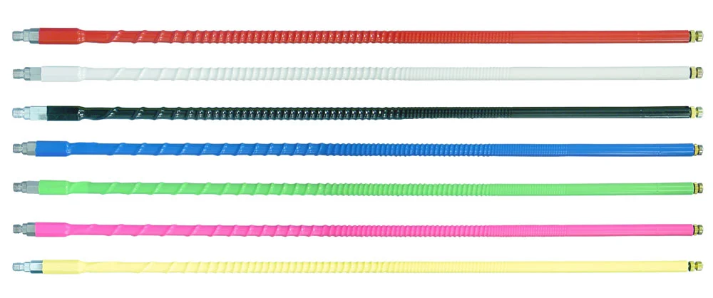 FIRESTIK - FS4-P 4 FOOT HEAVY DUTY 900 WATT TOP LOADED 5/8 WAVE CB ANTENNA WITH 3/8"X24" THREADED BASE IN NEON PINK