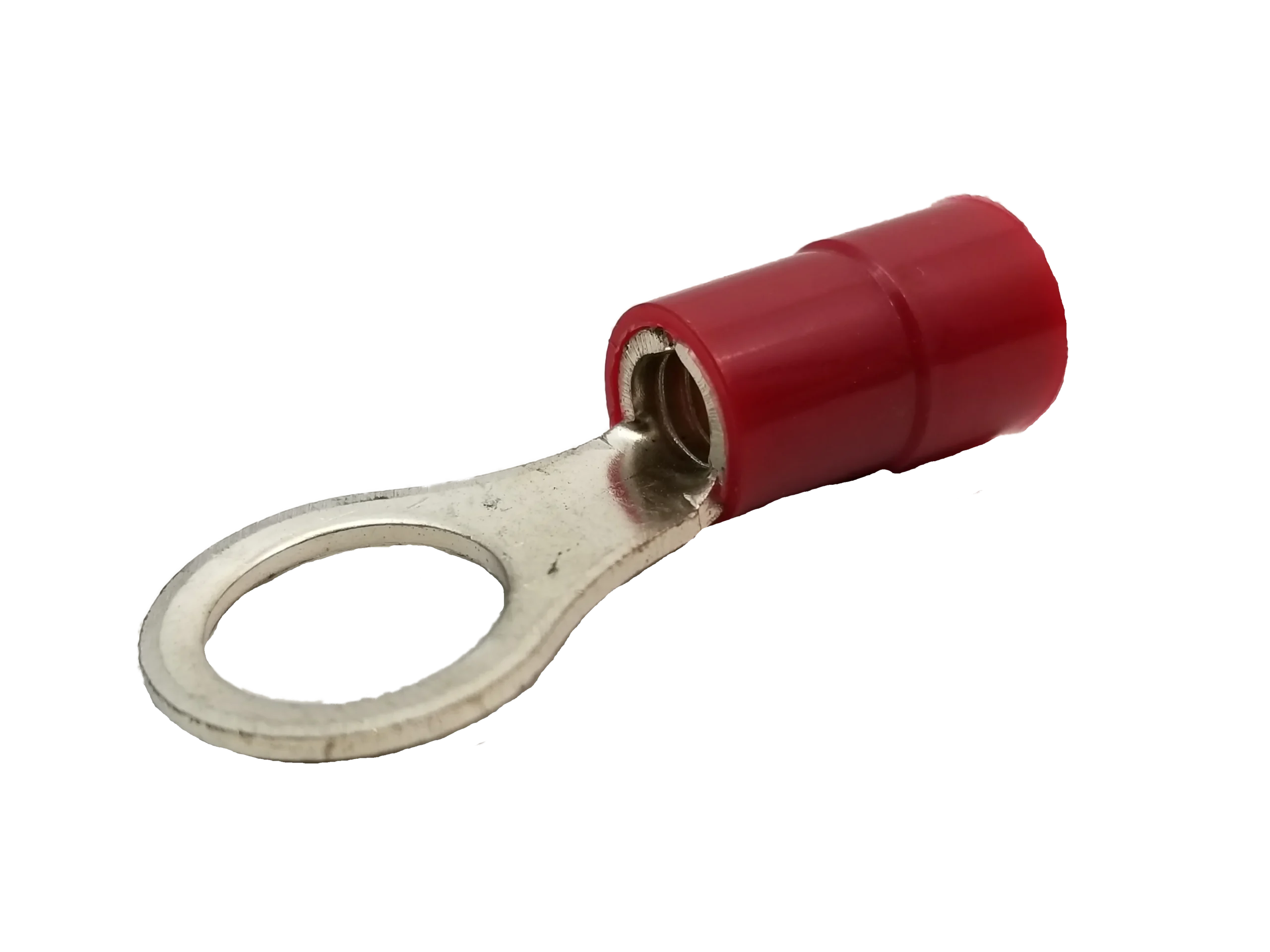 TWINPOINT - T810 RED 3/8 RING TERMINAL FOR 6-8 GAUGE WIRE-50 PACK