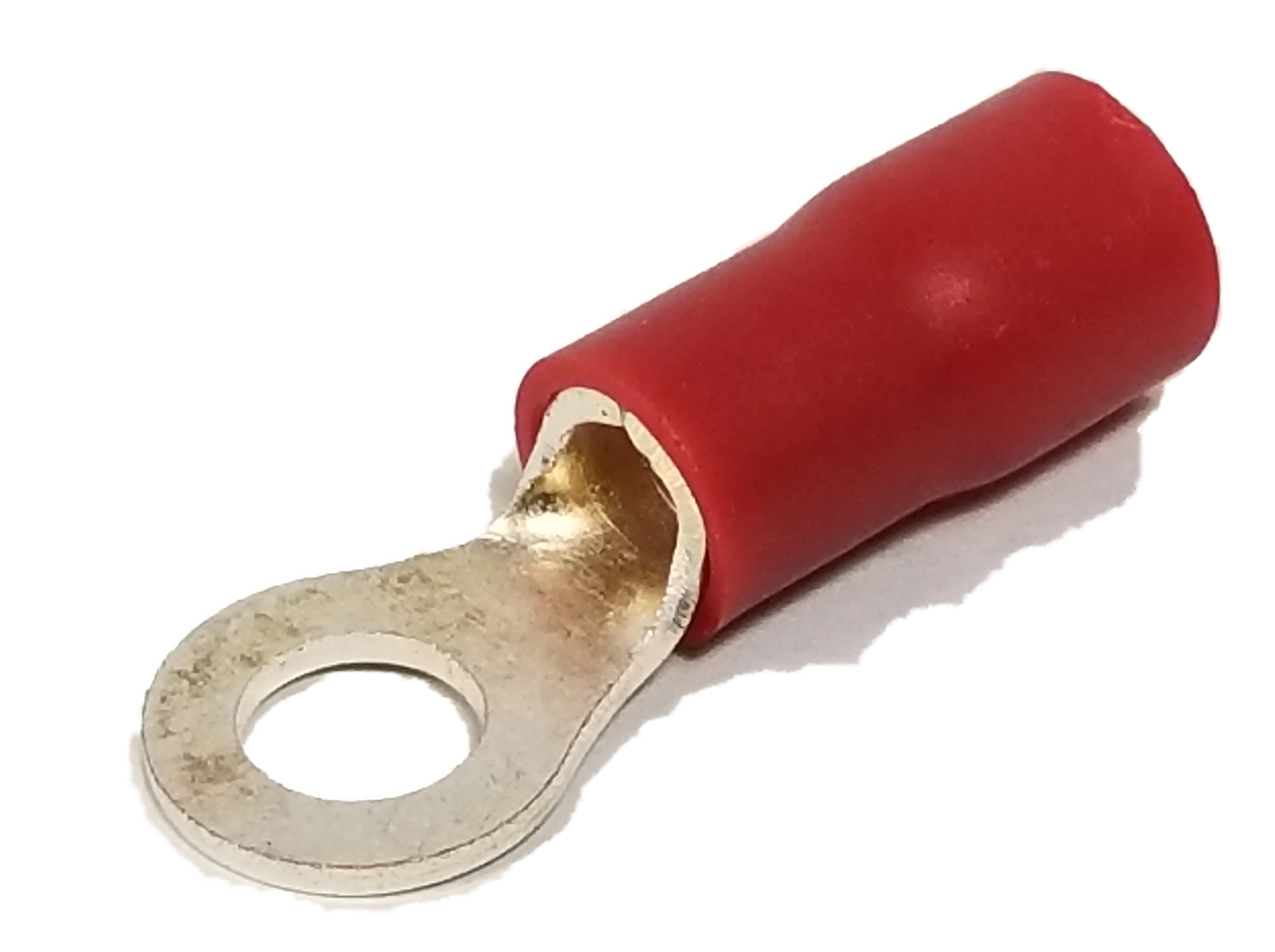TWINPOINT - T86 RED 1/4 RING TERMINAL FOR 6-8 GAUGE (50PC)