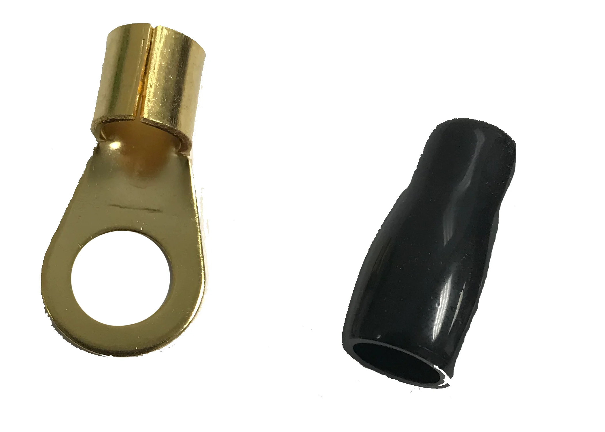 TWINPOINT - TB910 BLACK 3/8 RING TERMINAL FOR 4 GAUGE
