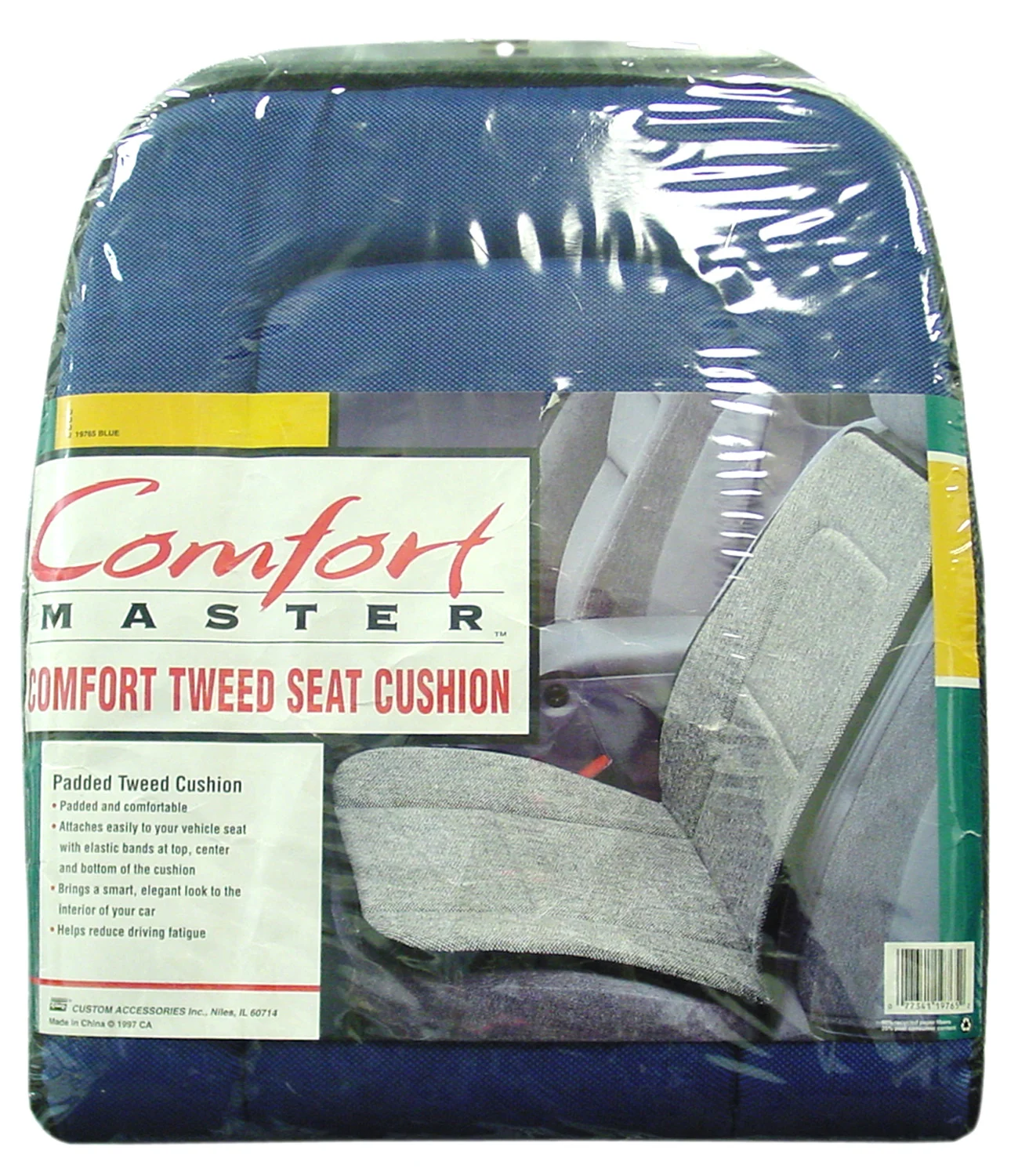 COMFORT MASTER - BLUE PADDED TWEED SEAT CUSHION