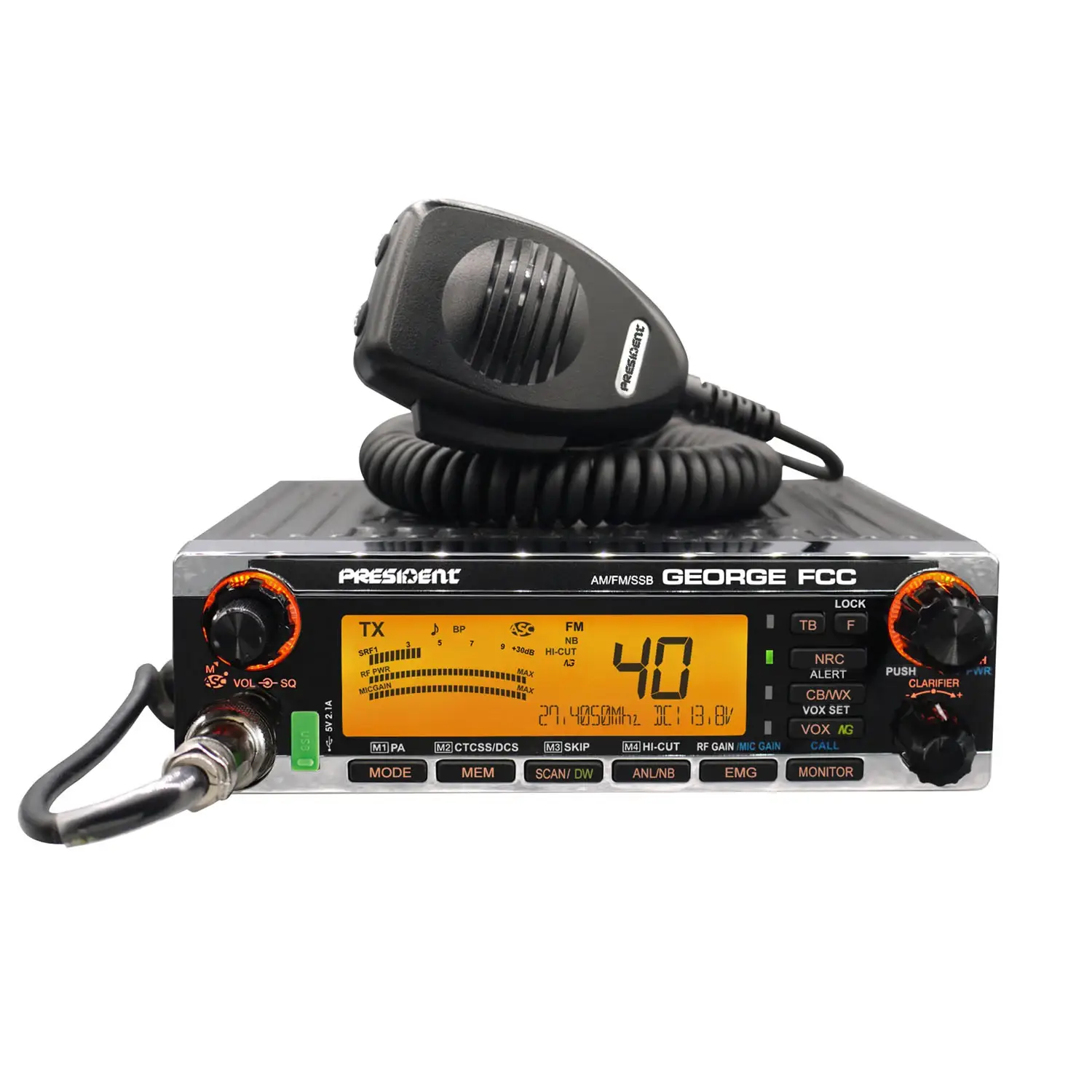 PRESIDENT GEORGE CB RADIO AM/FM/SSB NO WARRANTY (GEORGE)
