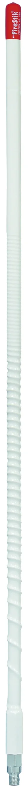 FIRESTIK - KW2-W  2 FOOT HEAVY DUTY TRIM TO TUNE 100 WATT TOP LOADED FIBERGLASS 5/8 WAVE CB ANTENNA WITH 3/8"X24" THREADED BASE IN WHITE