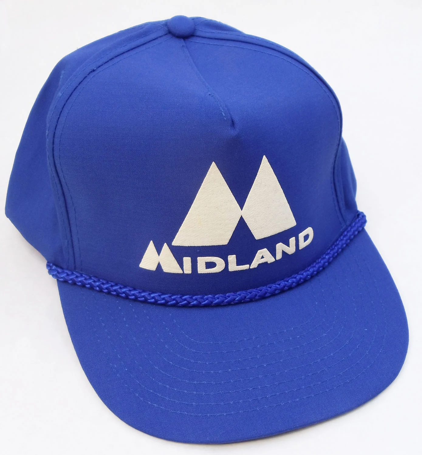 MIDLAND LOGO CAP IN BRIGHT BLUE - CLOTH BACK