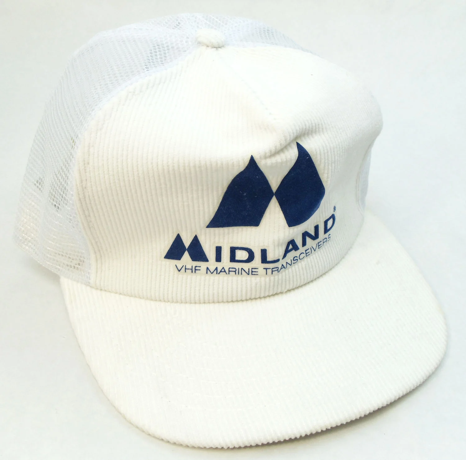 MIDLAND MARINE WHITE LOGO CAP WITH MESH BACK