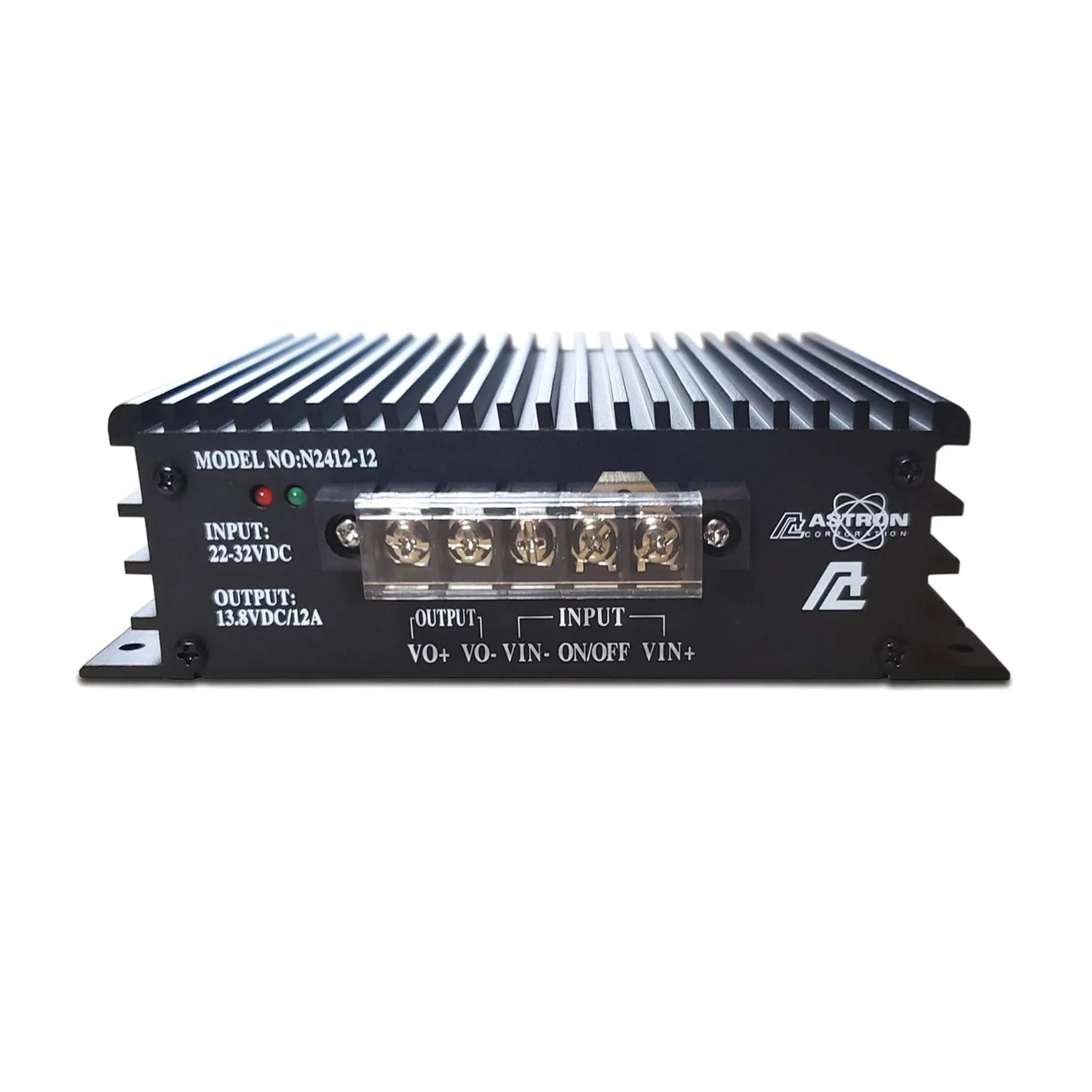 ASTRON -  N2412-12 NON ISOLATED DC-DC CONVERTER INPUT 22-32 VDC TO 13.8 VDC OUTPUT @ 12 AMPS