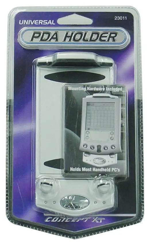 CONCEPT XT - UNIVERSAL PDA & CELL PHONE HOLDER KEEPS ELECTRONICS UP TO 4-3/4" TALL SECURE, MOUNTING HARDWARE INCLUDED